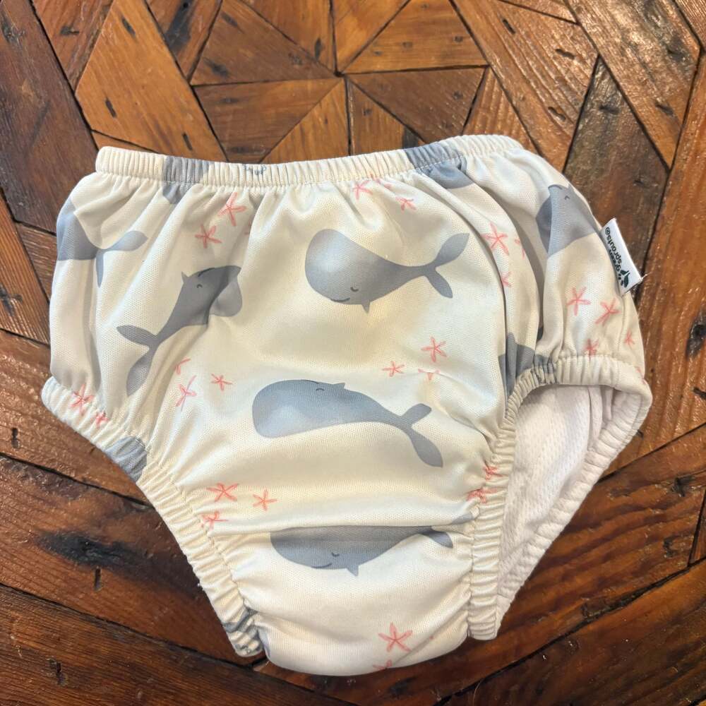 NWT Green Sprouts Grey Swim Diaper - 6 Months
